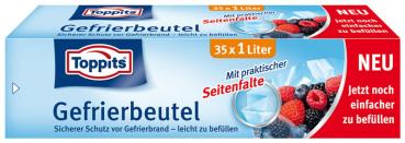 Toppits Gefrierbeutel 1 Liter, 35 Stück