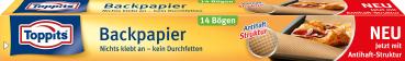 Toppits Backpapier-Bögen, mit Antihaft-Struktur, 14 Einzelbögen à 39 x 45 cm