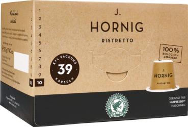 J. Hornig Ristretto 10 XXL, Nespresso-kompatibel, kompostierbar, 39 Kaffeekapseln, 210g