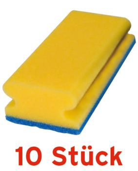 Profi Power Bäderschwamm Vlies GELB, nicht kratzend, 10 Stück