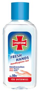 Lysoform Fresh Hands, Handhygiene-Gel für unterwegs, desinfizierend, 50ml