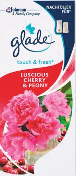 Glade Touch & Fresh Minispray Luscious Cherry & Peony, NACHFÜLLUNG (Kartusche), 1 Stück