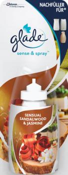 Glade Sense & Spray Sensual Sandalwood & Jasmine, NACHFÜLLUNG (Kartusche), 18ml