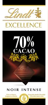 Lindt Excellence 70 % Cacao Noir, 100g