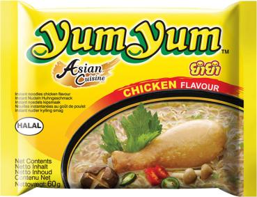 Yum Yum Instant Nudeln mit Huhn-Geschmack, 60g