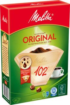Melitta Filter 102 Original, naturbraun, 80 Stück
