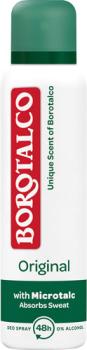 Borotalco Original, 48h Deo Spray mit Mikrotalk, 0 % Alkohol, Anti-Transpirant/Anti-Perspirant