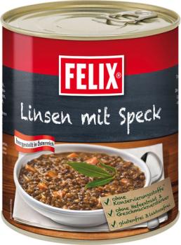Felix Linsen mit Speck, 800g