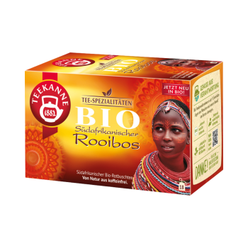 Teekanne Bio Suedafrikanischer Rooibos, Rotbuschtee, Teebeutel im Kuvert, 36g