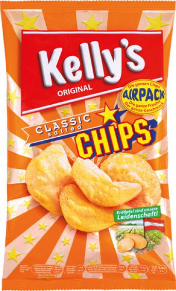 Kelly's Chips Classic, gesalzen, 80g