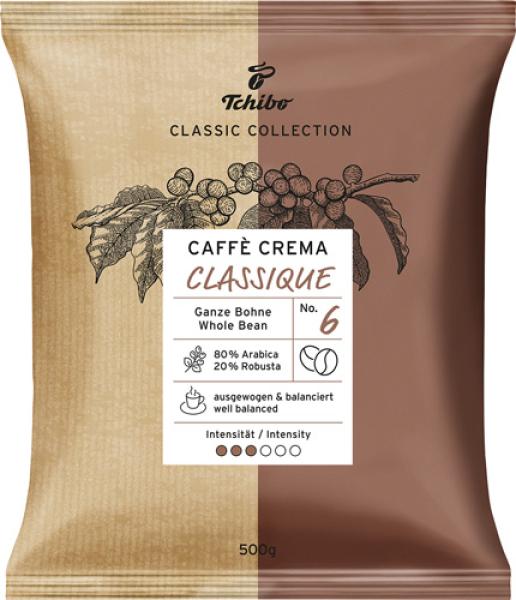 Tchibo Classic Caffè Crema Classique, Ganze Bohne, 500g