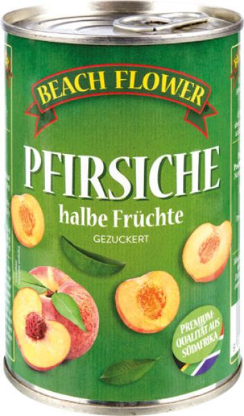 Beach Flower Pfirsich-Hälften, gezuckert, 240g