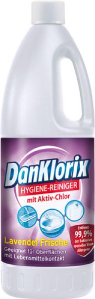 DanKlorix Hygiene-Reiniger Lavendel Frische, entfernt 99,9 % Bakterien, 1,5l
