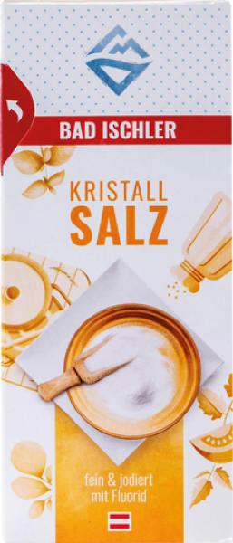 Bad Ischler Kristallsalz mit Fluorid, fein & jodiert, 500 Gramm