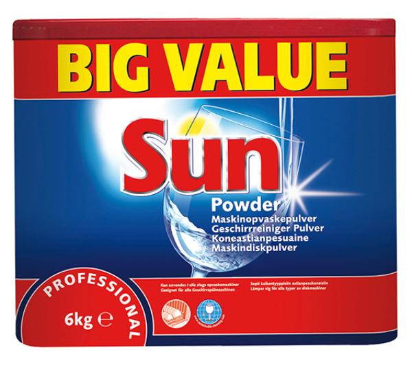 Sun Geschirrreiniger-Pulver Professional, chlorfrei, 6kg Packung