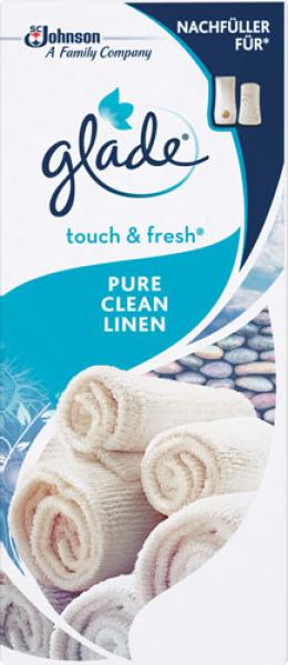 Glade Touch & Fresh Minispray Pure Clean Linen, NACHFÜLLUNG (Kartusche), 1 Stück